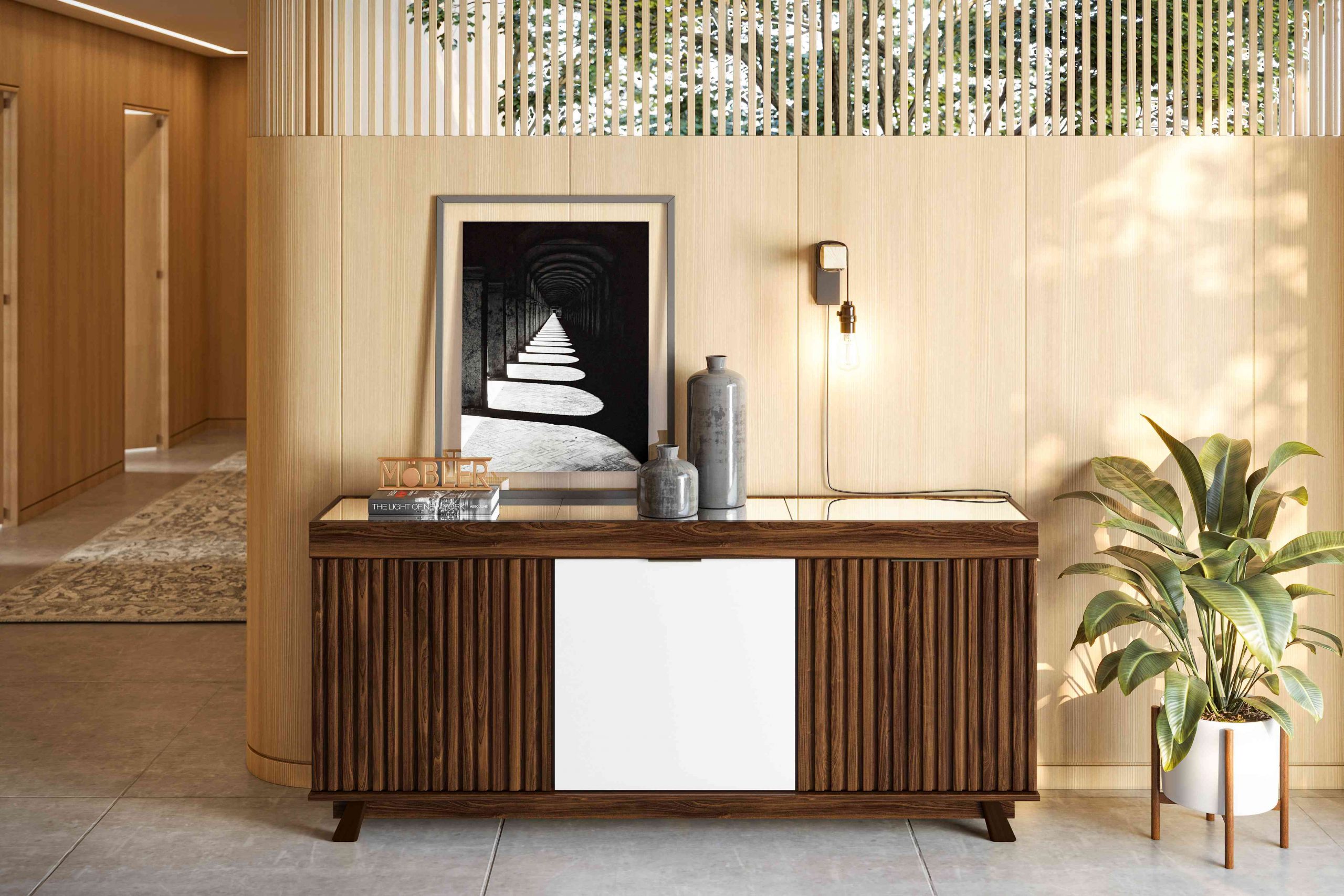 BalcaoBuffetGenesis1.7Palisandro.Branco