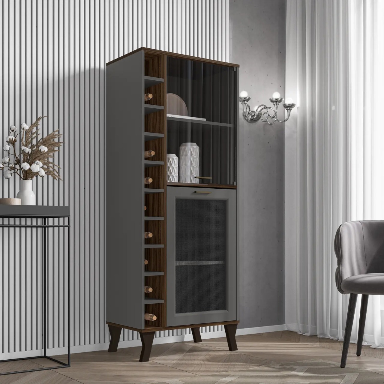 CristaleiraArcadePalisandroCinza