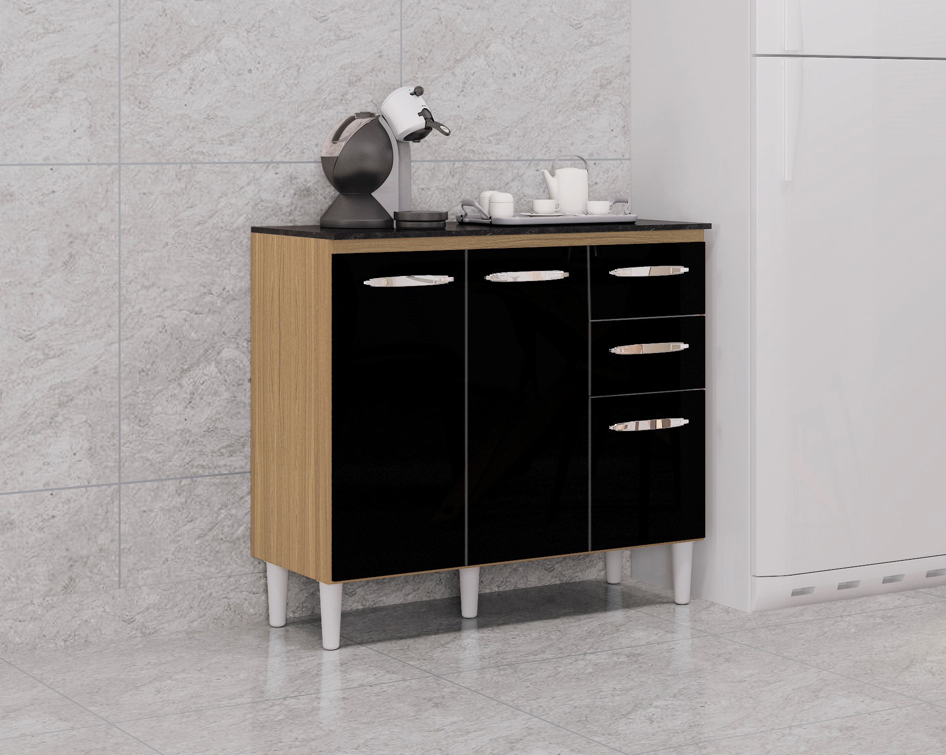 Balcao3P2G-90-DamascoPreto