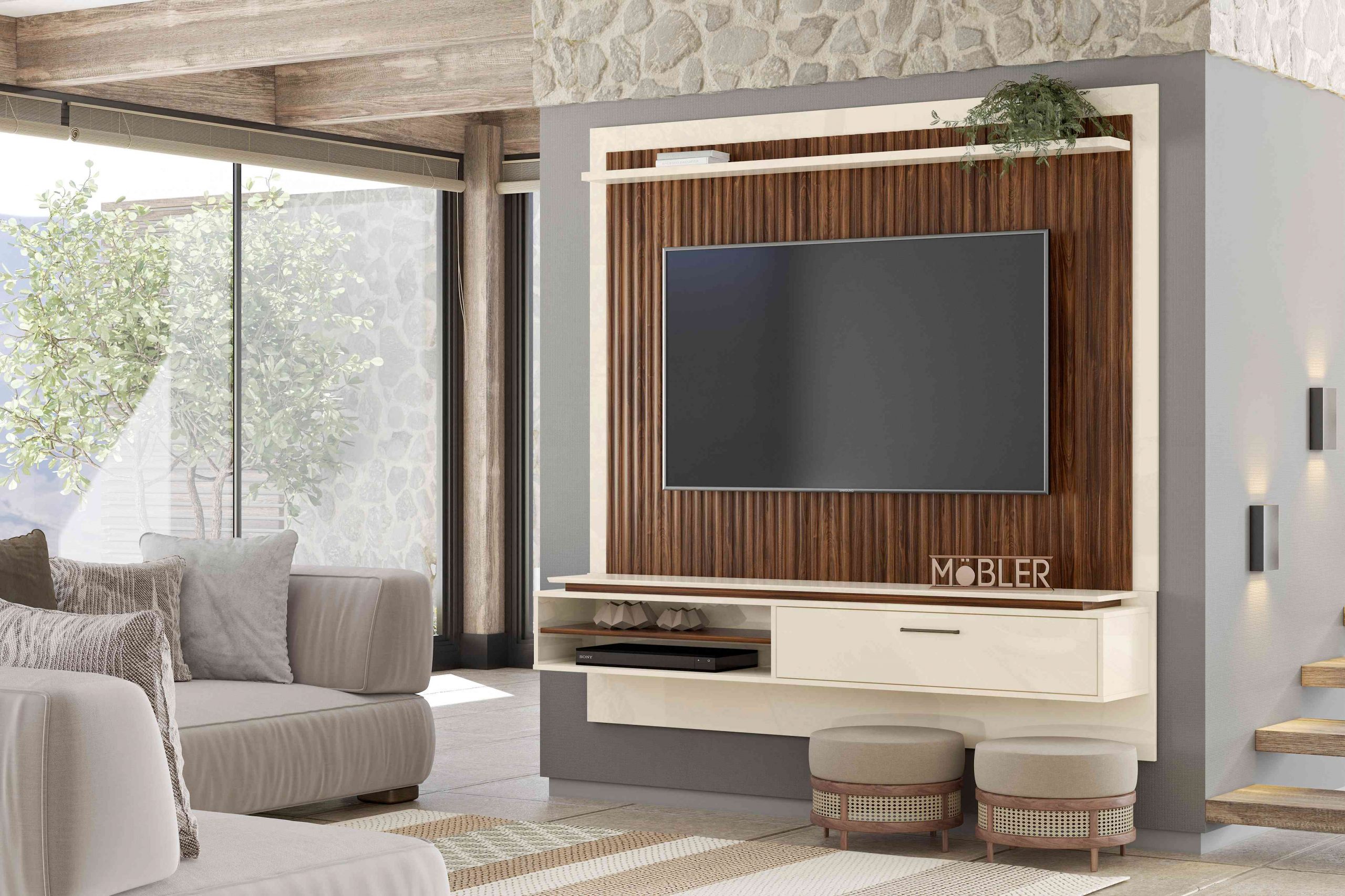 HomeSuspensoMetallic1.8PalisandroOff White