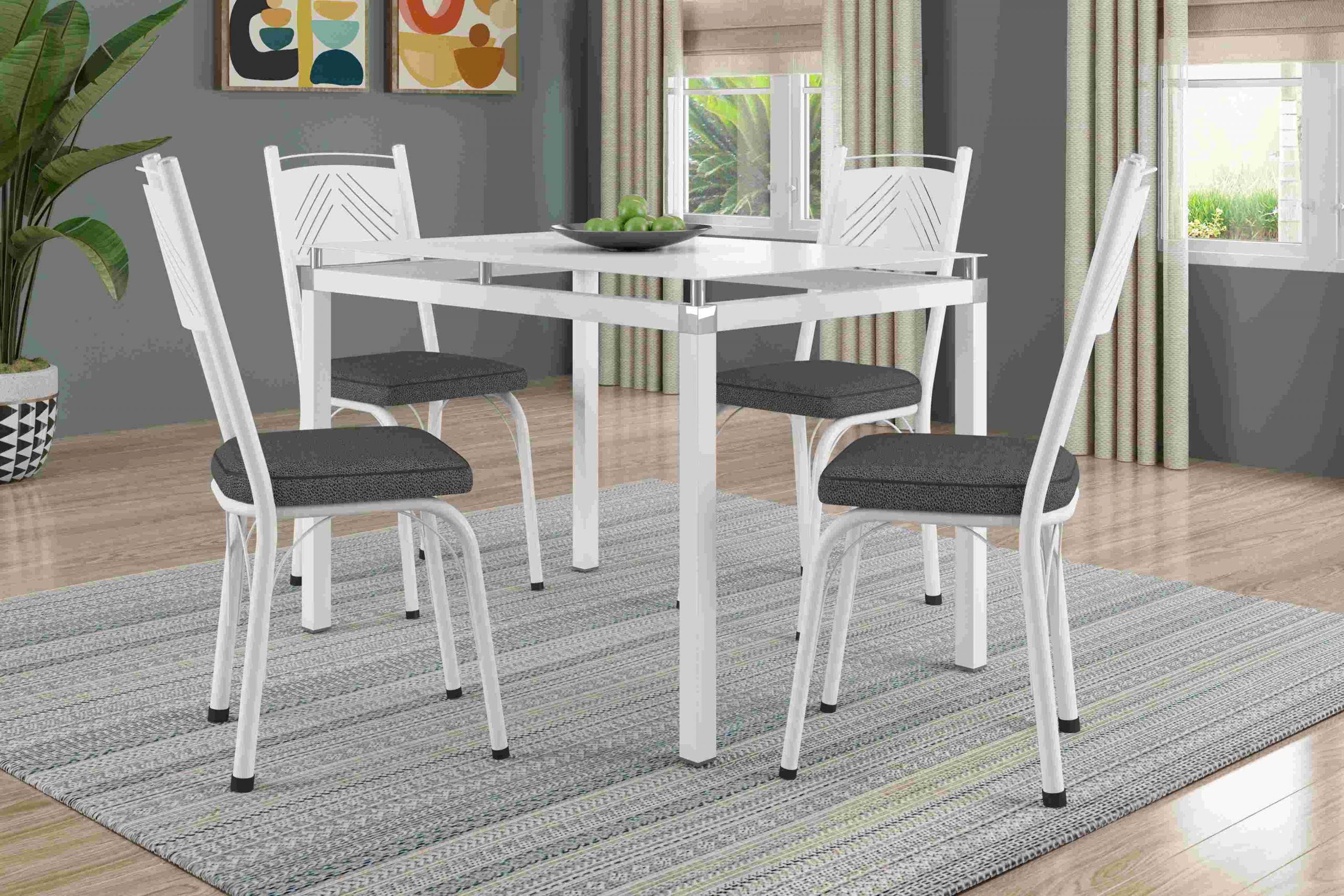 Mesa-Malva-107-Vidro-Banco-4Cds-Cinza